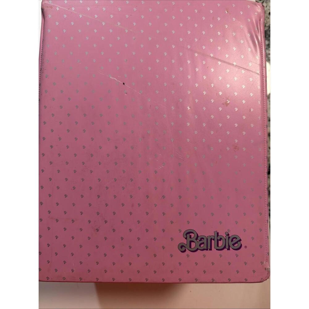 True Vintage Barbie Early 1980's Pink Carry Carrying Case Wardrobe Box VTG 80's